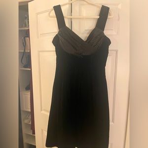 NWOT ModCloth black velvet and silk sweetheart vintage inspired dress